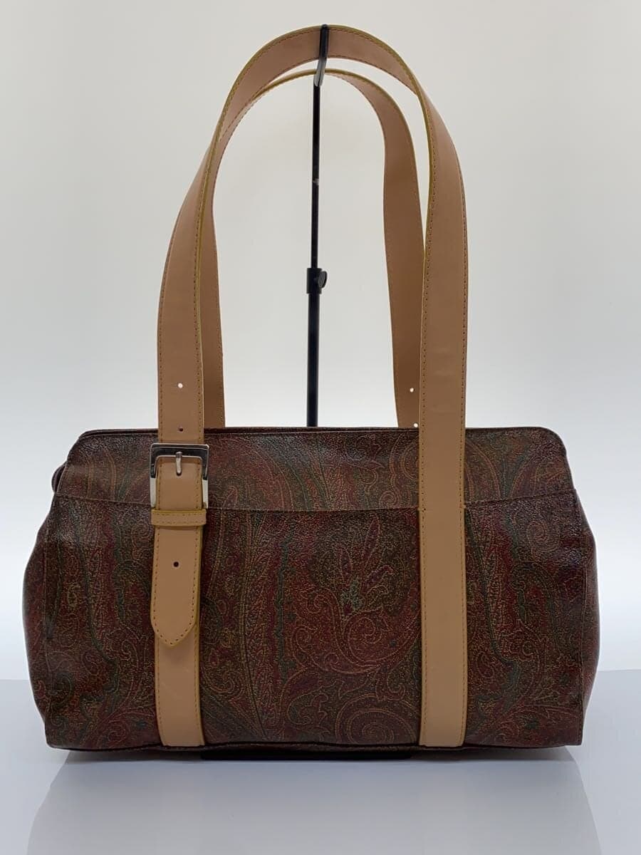 ETRO Handbag Paisley Leather BRW All Over Pattern 3