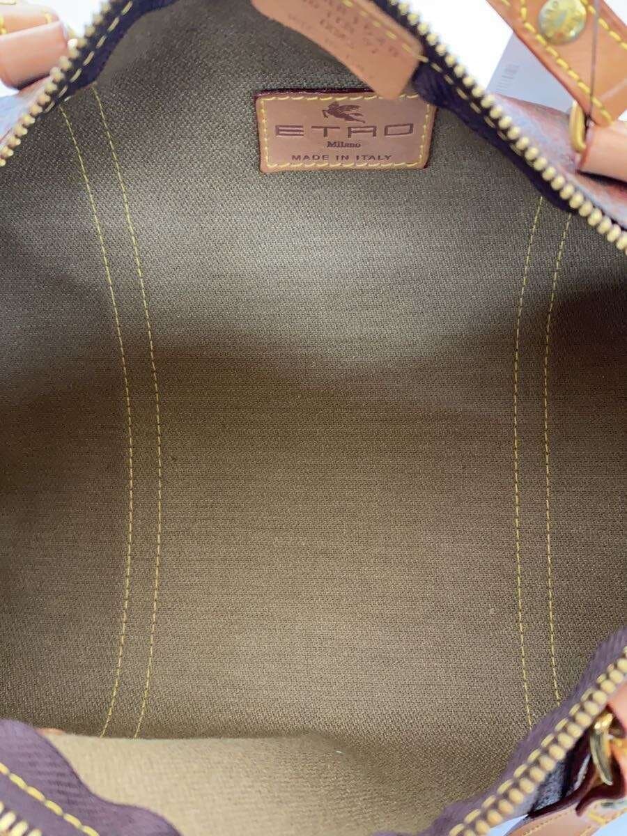 ETRO Mi Boston Bag Paisley Leather BRD All Over Pattern 6