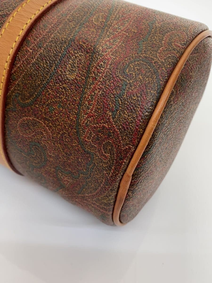 ETRO Mi Boston Bag Paisley Leather BRD All Over Pattern 8