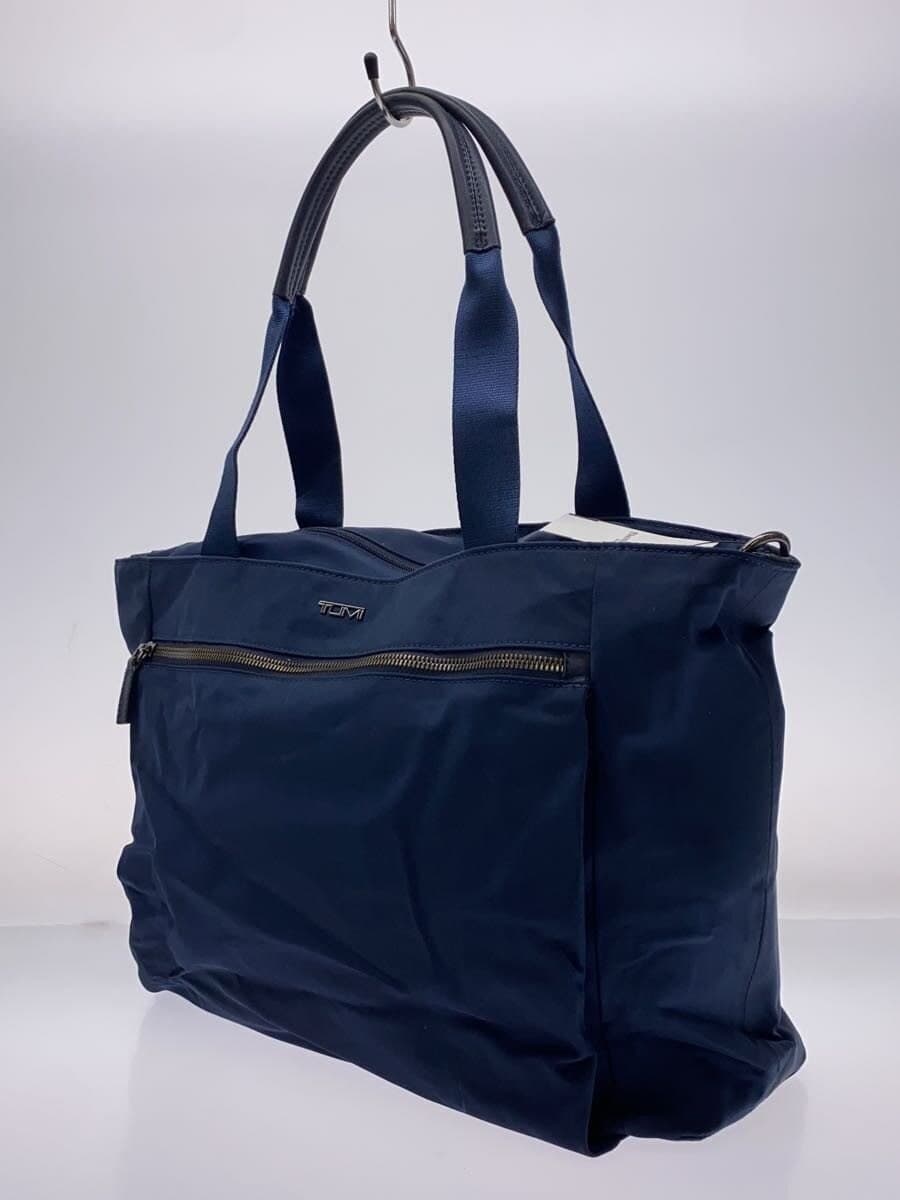 TUMIVOYAGEUR MAUREN 2-Way Tote Bag Navy T252 Inside With Stain 2