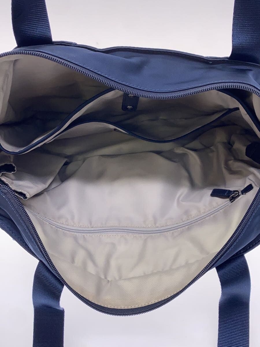 TUMIVOYAGEUR MAUREN 2-Way Tote Bag Navy T252 Inside With Stain 6