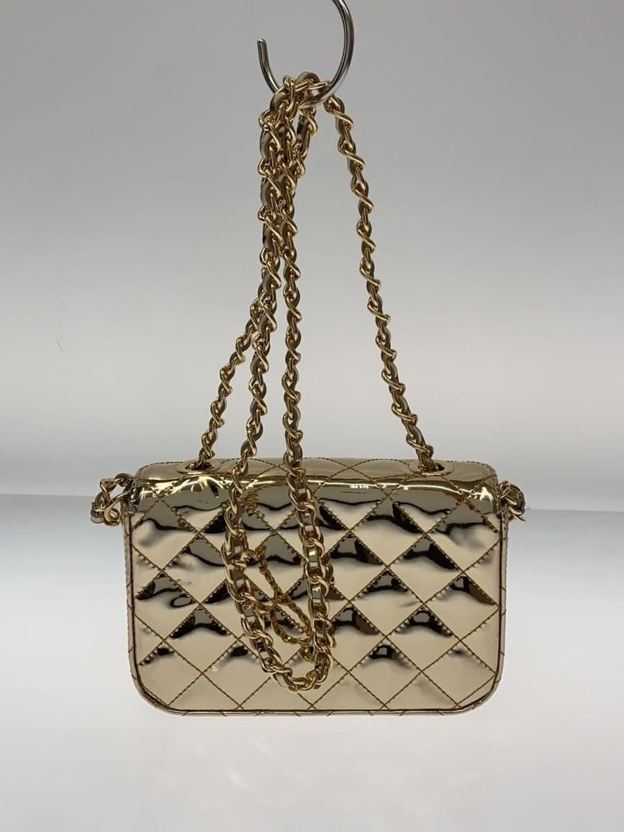 FRAY I.D25AW Metallic Chain Bag Faux Leather Gold FWGB255314 3
