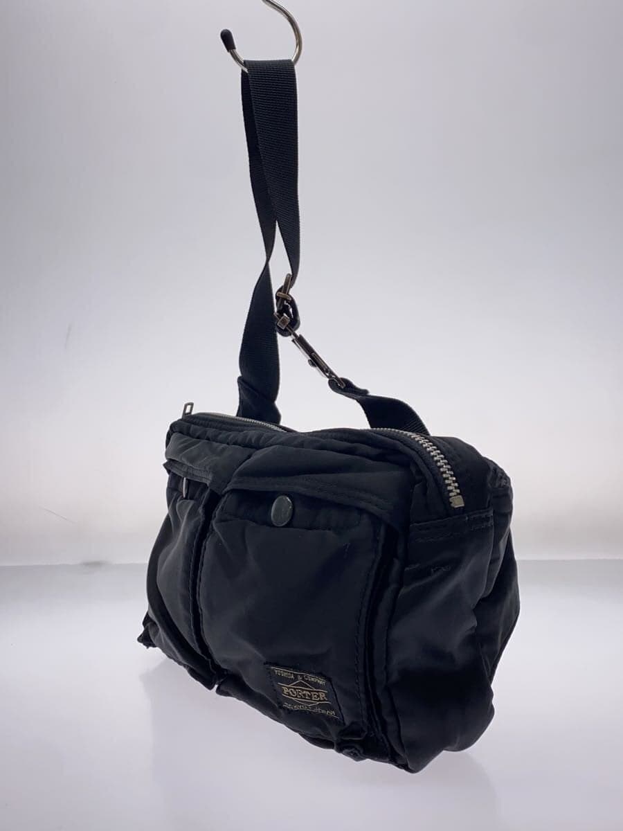 PORTERTANKER Shoulder Bag Nylon Black Inside With Stain 2
