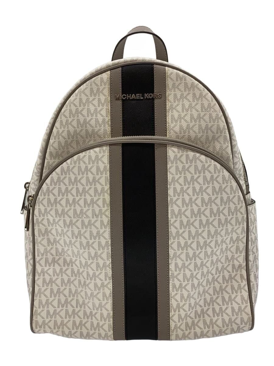 MICHAEL KORS Backpack MK Pattern PVC White Allover Pattern 35S9SAYB7B