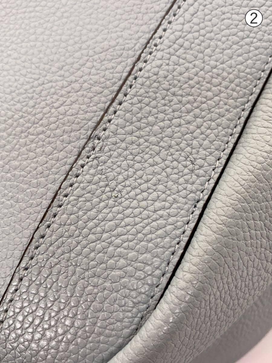 COACHALANA Tote Bag Tote Bag Leather Blue Has corner wear 8