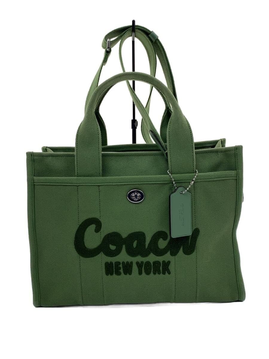 COACH Cargo Tote Canvas GRN CP158