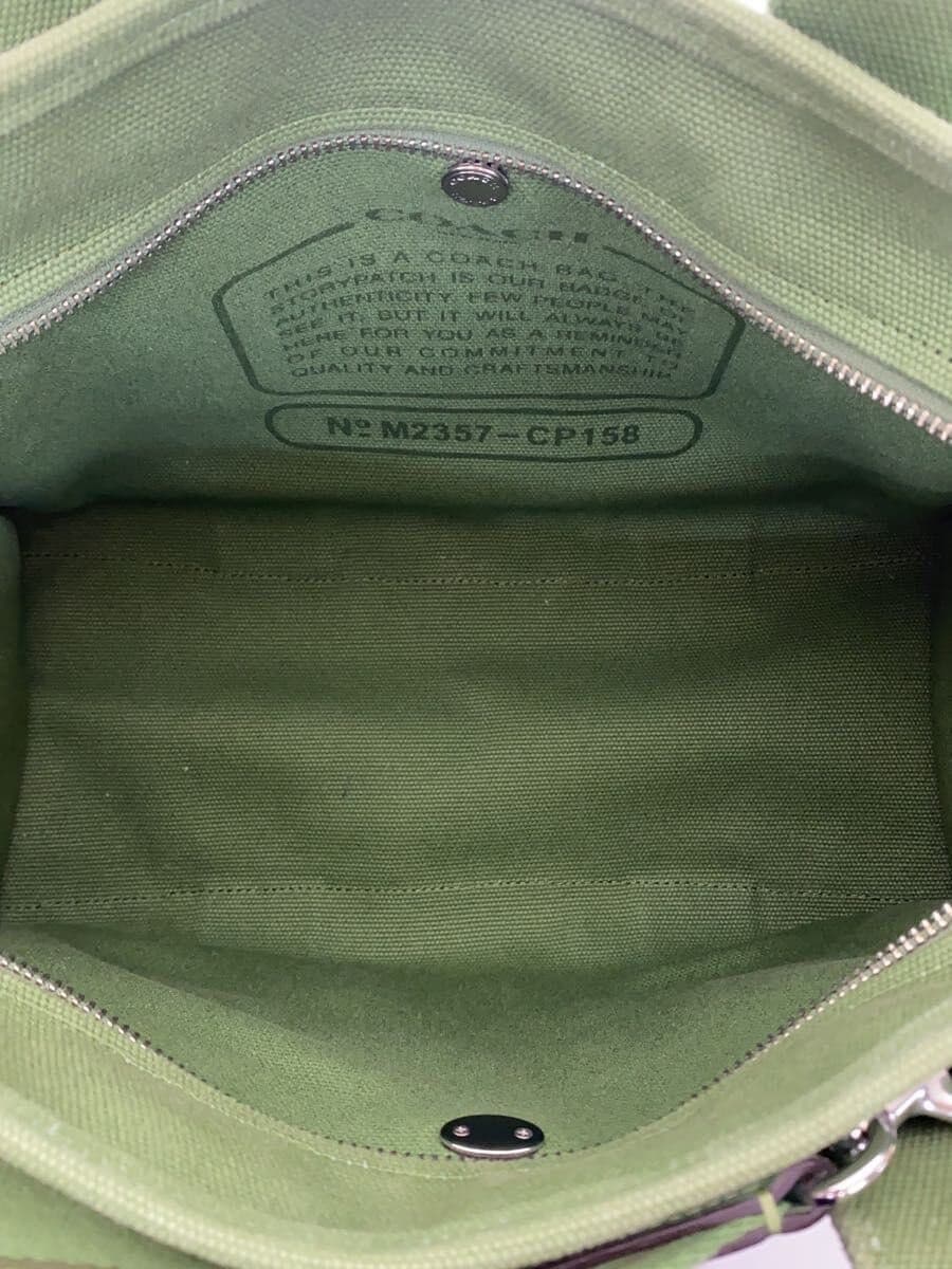 COACH Cargo Tote Canvas GRN CP158 6