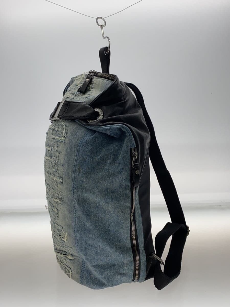 DIESEL M-MOHICANEYE BACK Denim × Leather × Canvas Denim BLU X05313 2