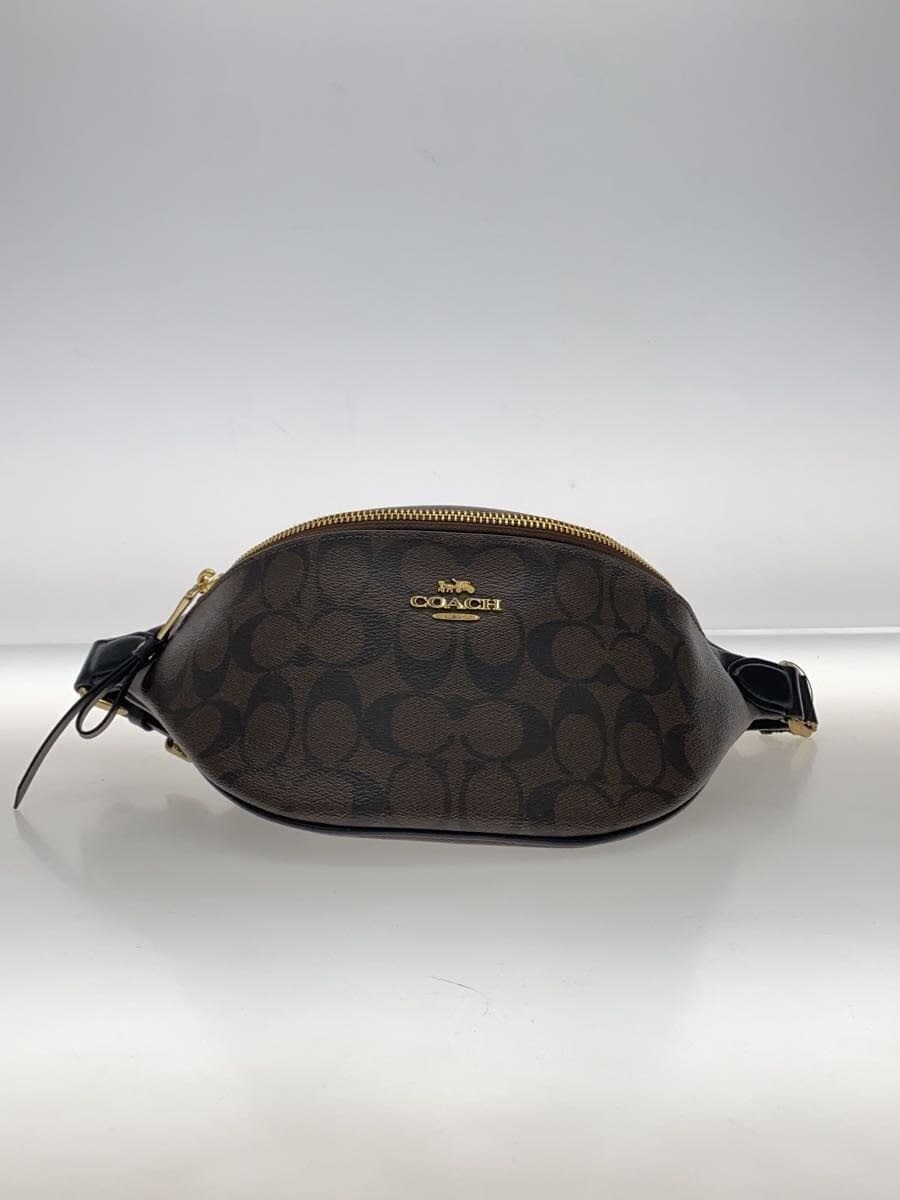 COACH Waist Bag Signature Brown -- BRW Allover Pattern F48740 4