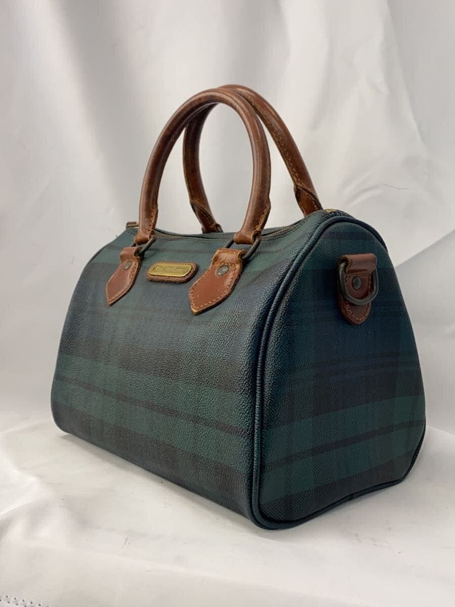 POLO RALPH LAUREN Shoulder Bag PVC GRN Check 2