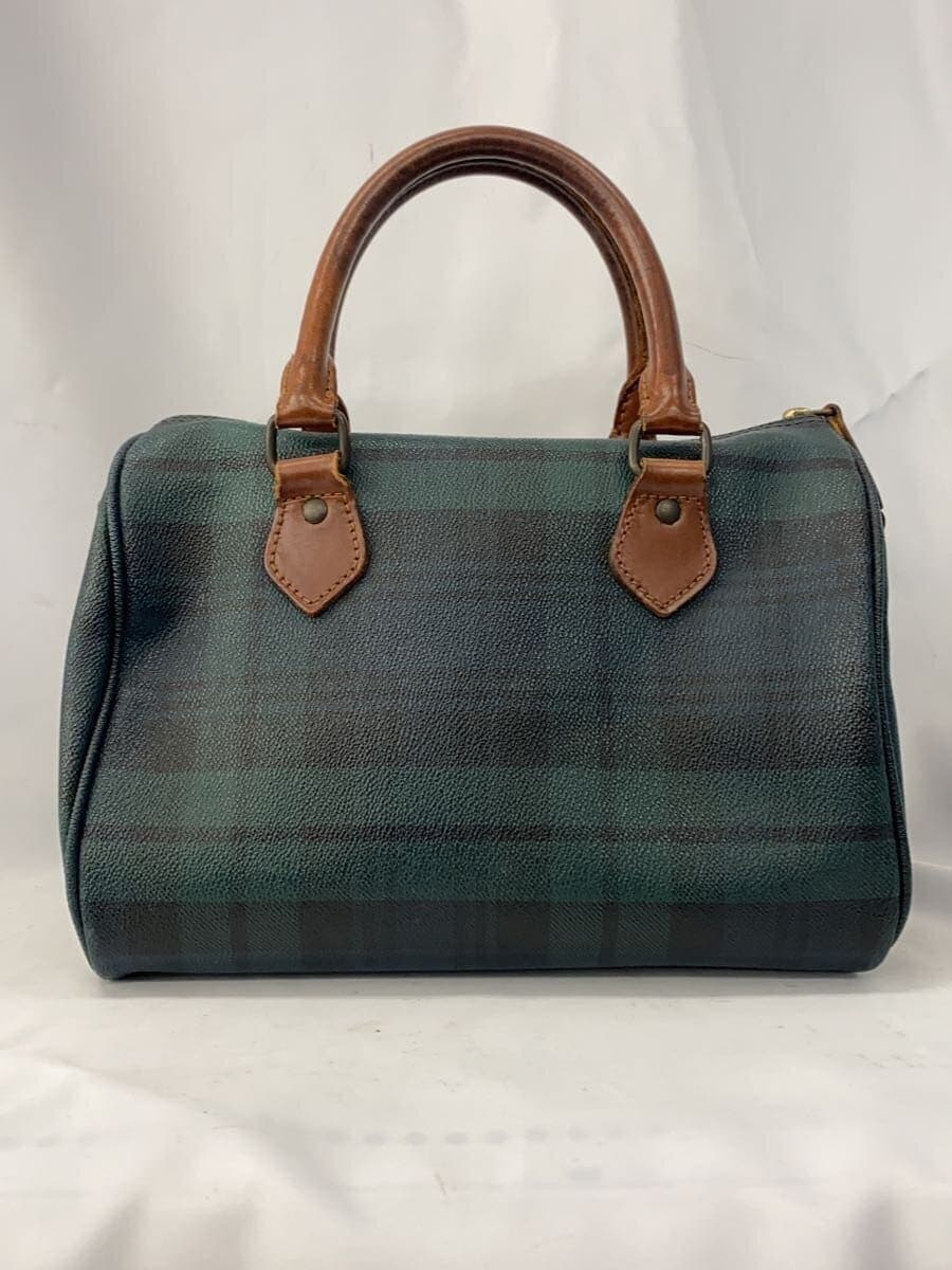 POLO RALPH LAUREN Shoulder Bag PVC GRN Check 3