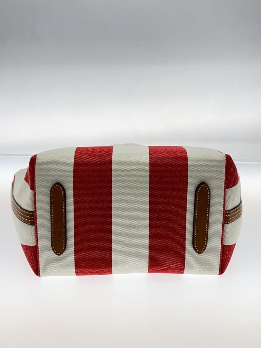POLO RALPH LAUREN Bellport Pony Embroidery Reversible Tote Bag Canvas RED Border Stripe 4