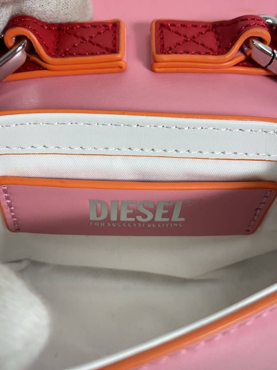 DIESEL1DR Shoulder Bag Leather PNK Solid X08709 5