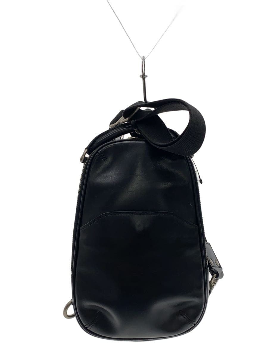 HERGOPOCH Shoulder Bag Leather BLK Plain