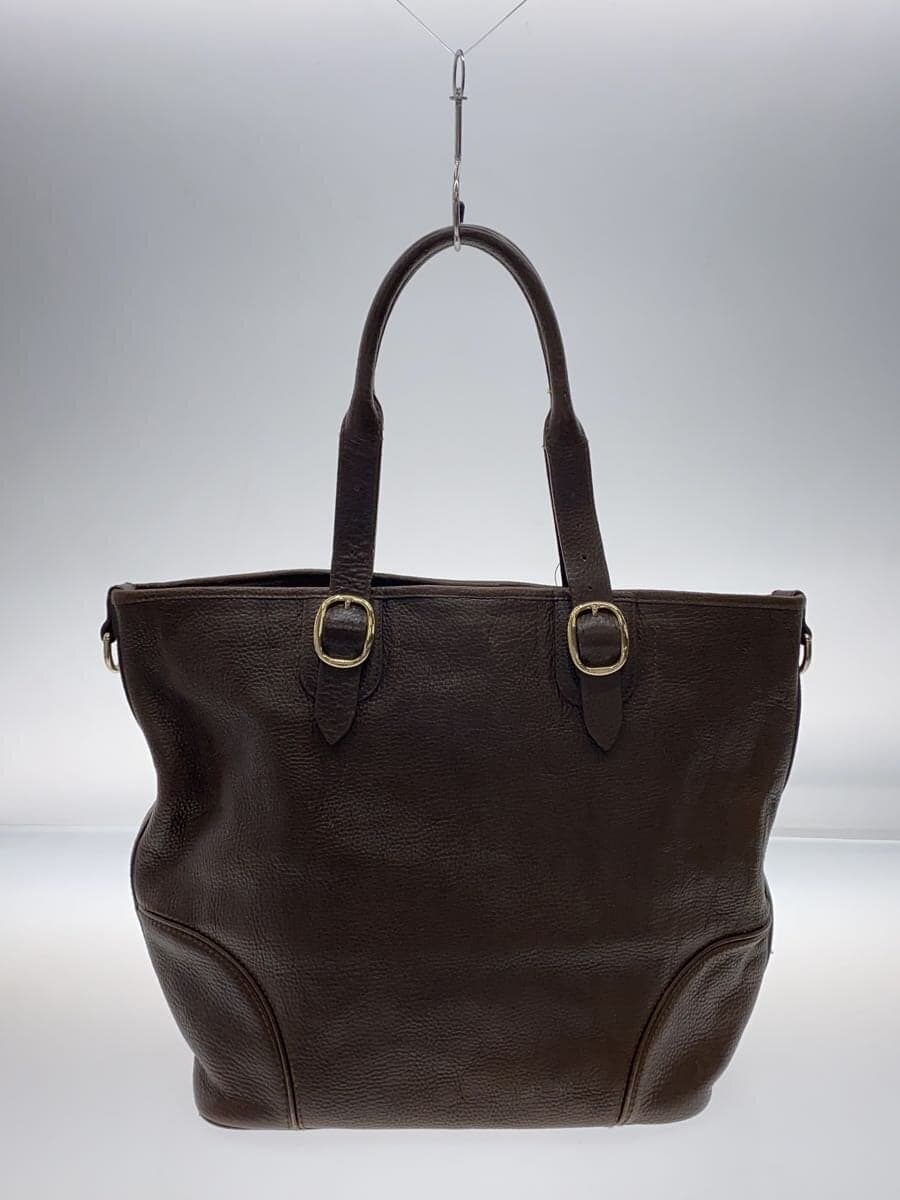 BURBERRY Nova Tote Bag Leather BRW Solid Color 3