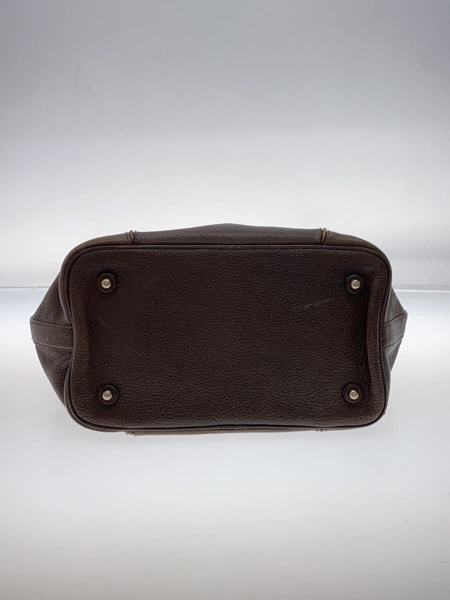 BURBERRY Nova Tote Bag Leather BRW Solid Color 4