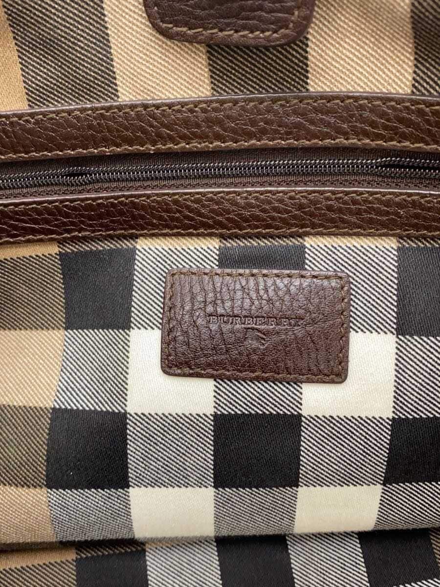 BURBERRY Nova Tote Bag Leather BRW Solid Color 5