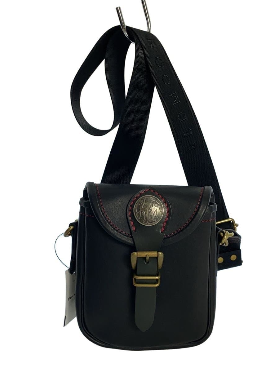 RED MOON Shoulder Bag Leather BLK