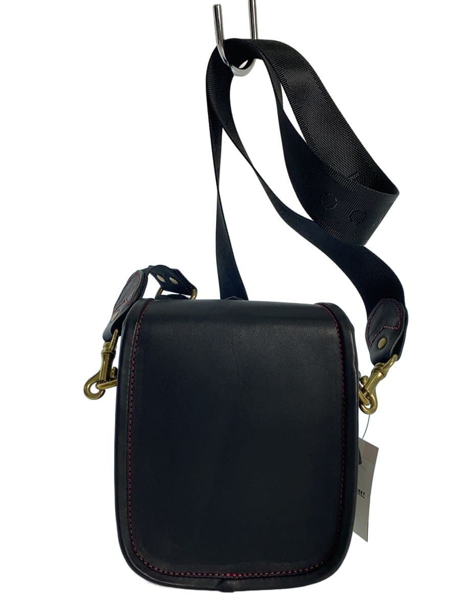 RED MOON Shoulder Bag Leather BLK 3