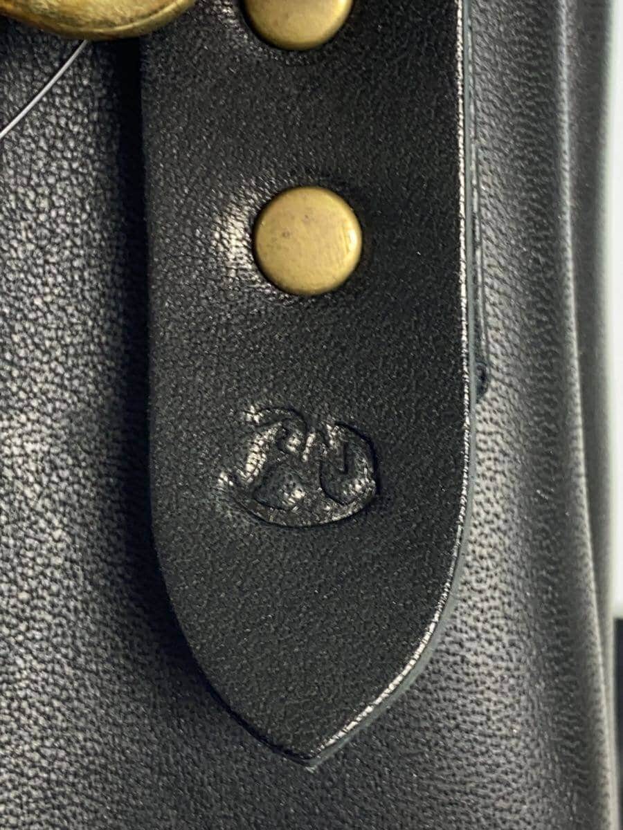 RED MOON Shoulder Bag Leather BLK 5