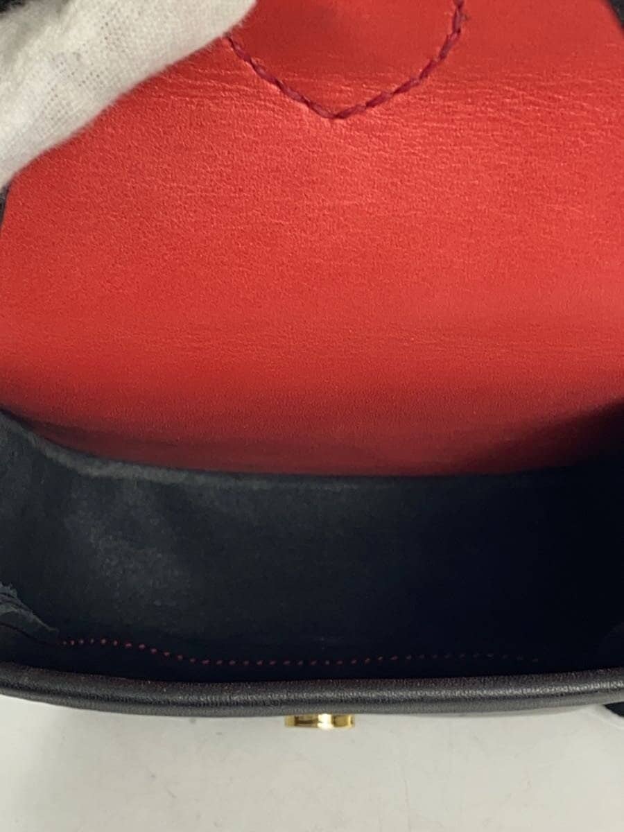 RED MOON Shoulder Bag Leather BLK 6