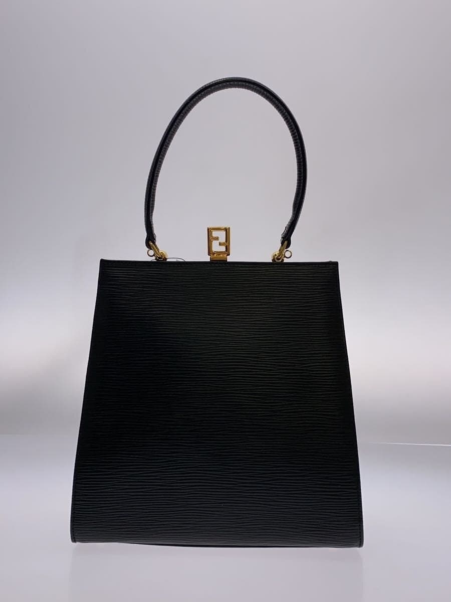 FENDI tote bag leather BLK 3