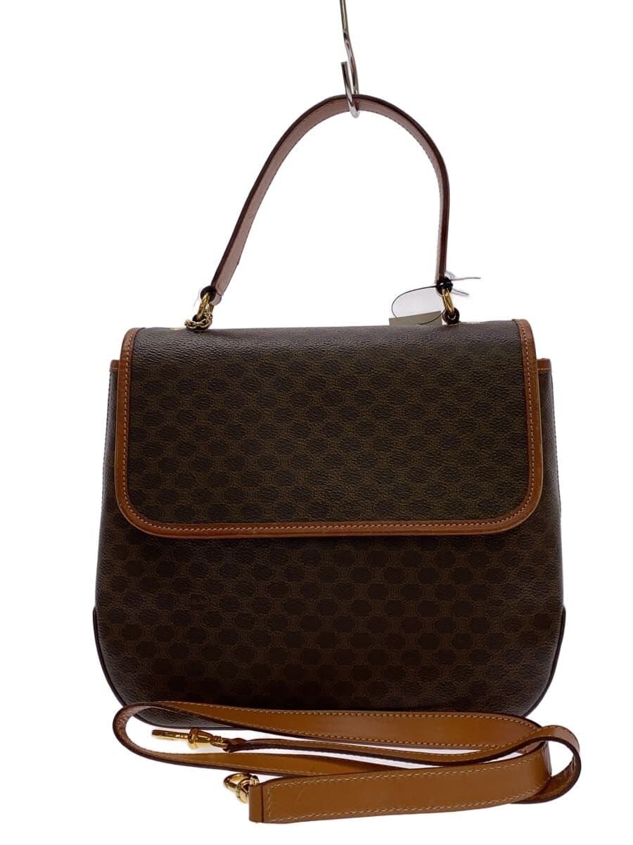 CELINE shoulder bag PVC Brown All-over pattern