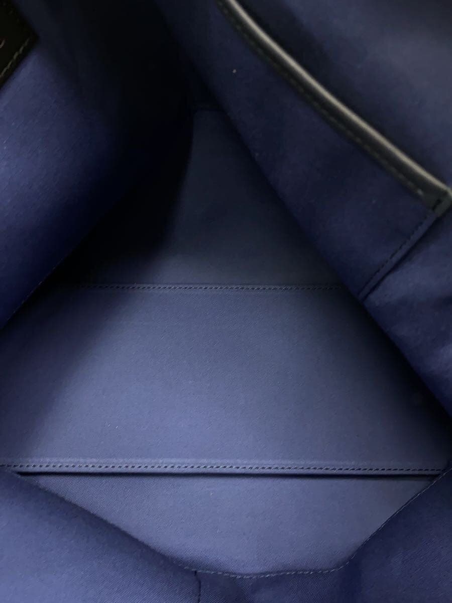 SOMES SADDLE Tote Bag Leather NVY Plain 6