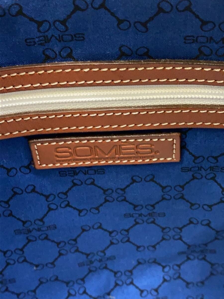 SOMES SADDLE Shoulder Bag Leather WHT Plain 5