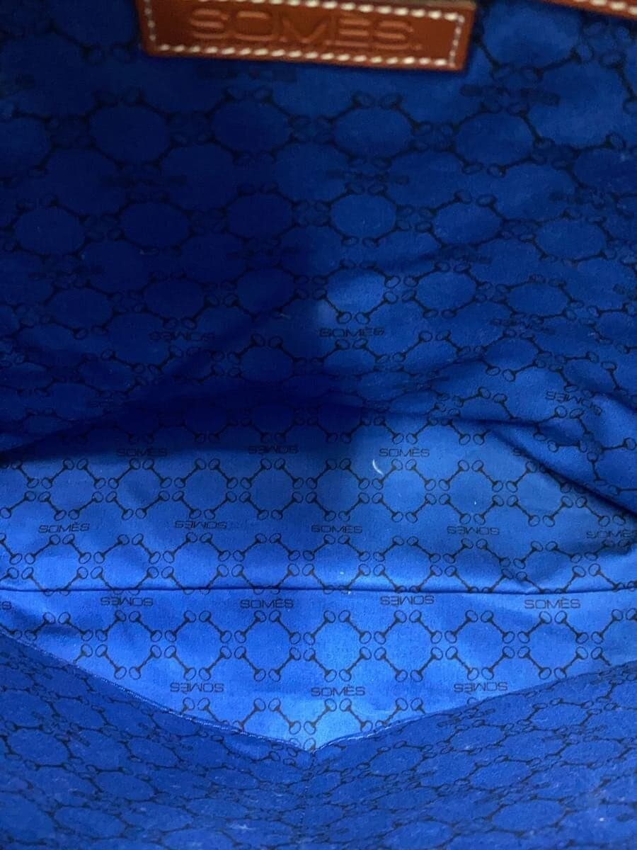 SOMES SADDLE Shoulder Bag Leather WHT Plain 6