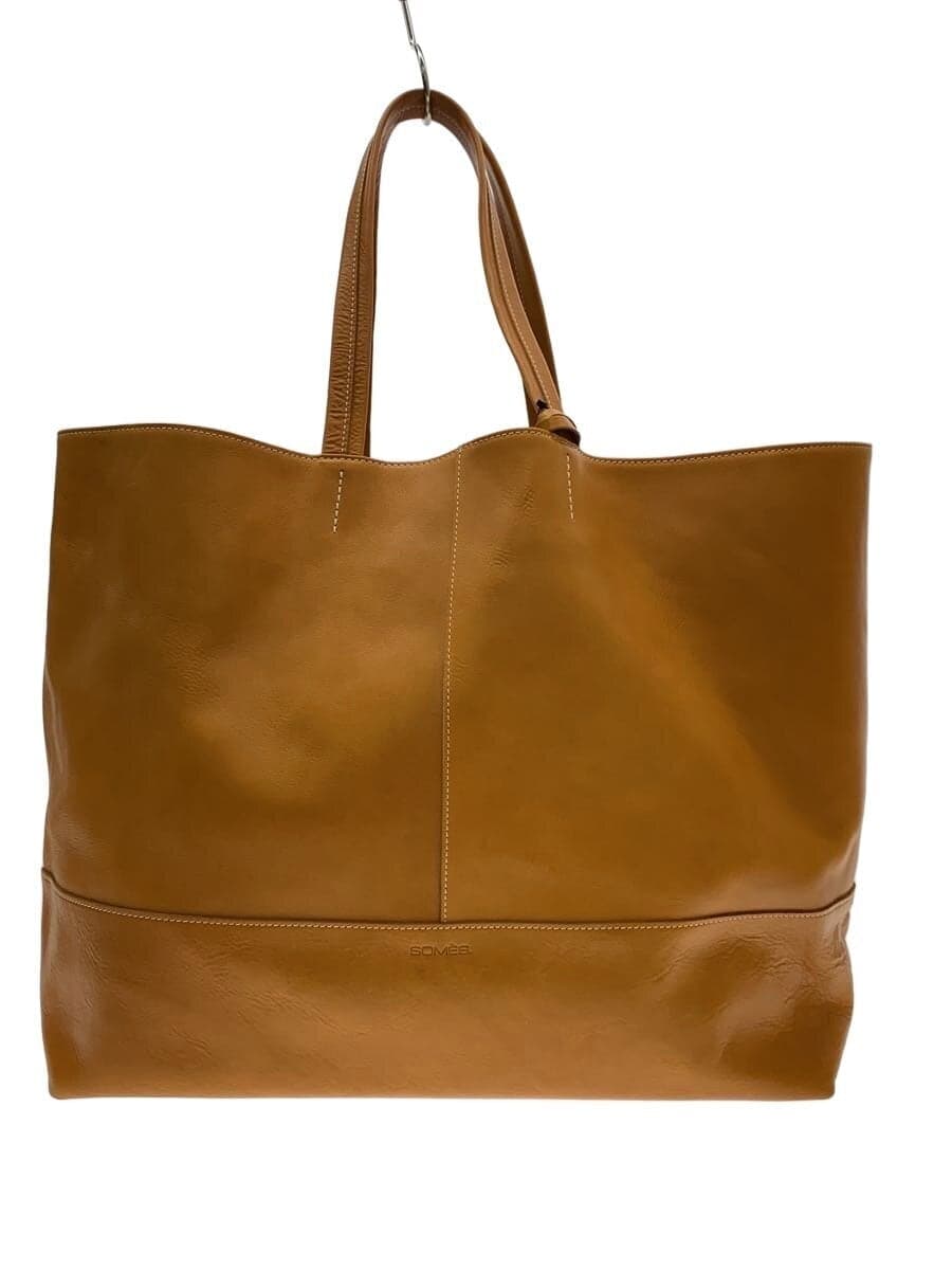 SOMES SADDLE Tote Bag Leather CML Plain