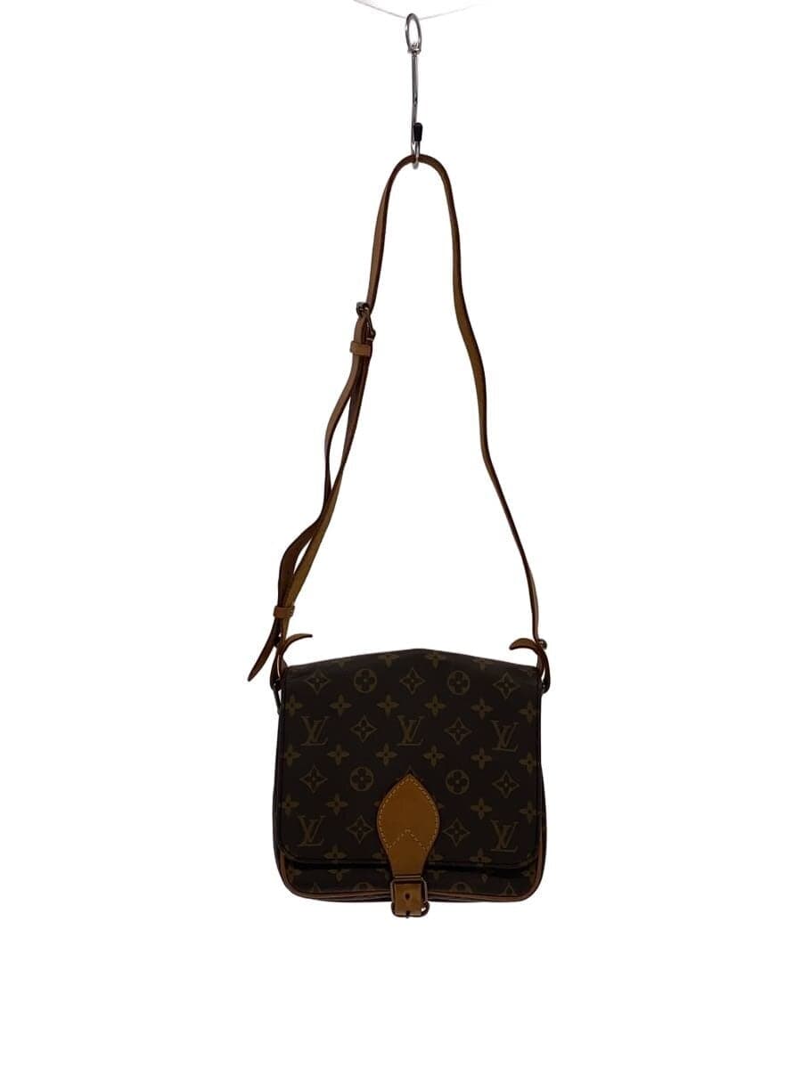 LOUIS VUITTON Cartouchiere MM_Monogram Canvas PVC BRW