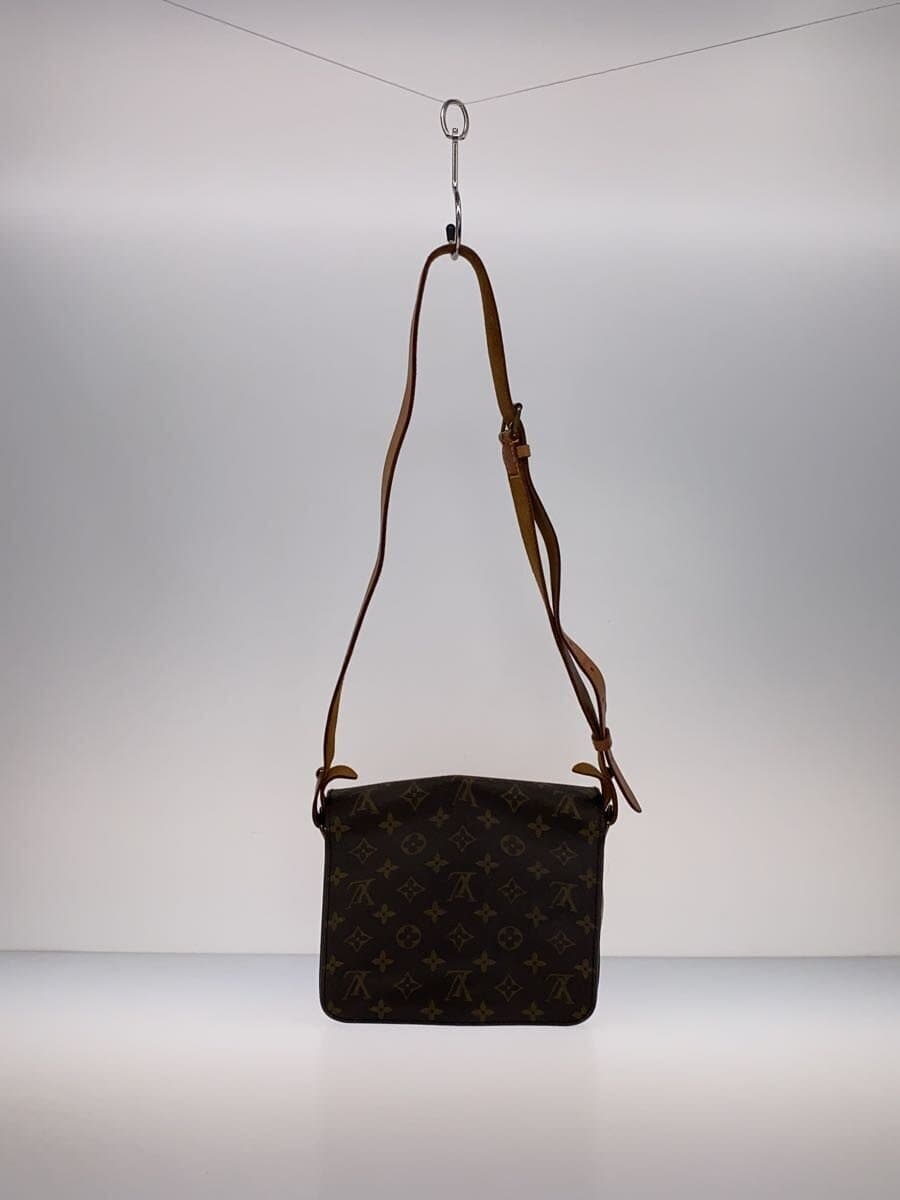 LOUIS VUITTON Cartouchiere MM_Monogram Canvas PVC BRW 3
