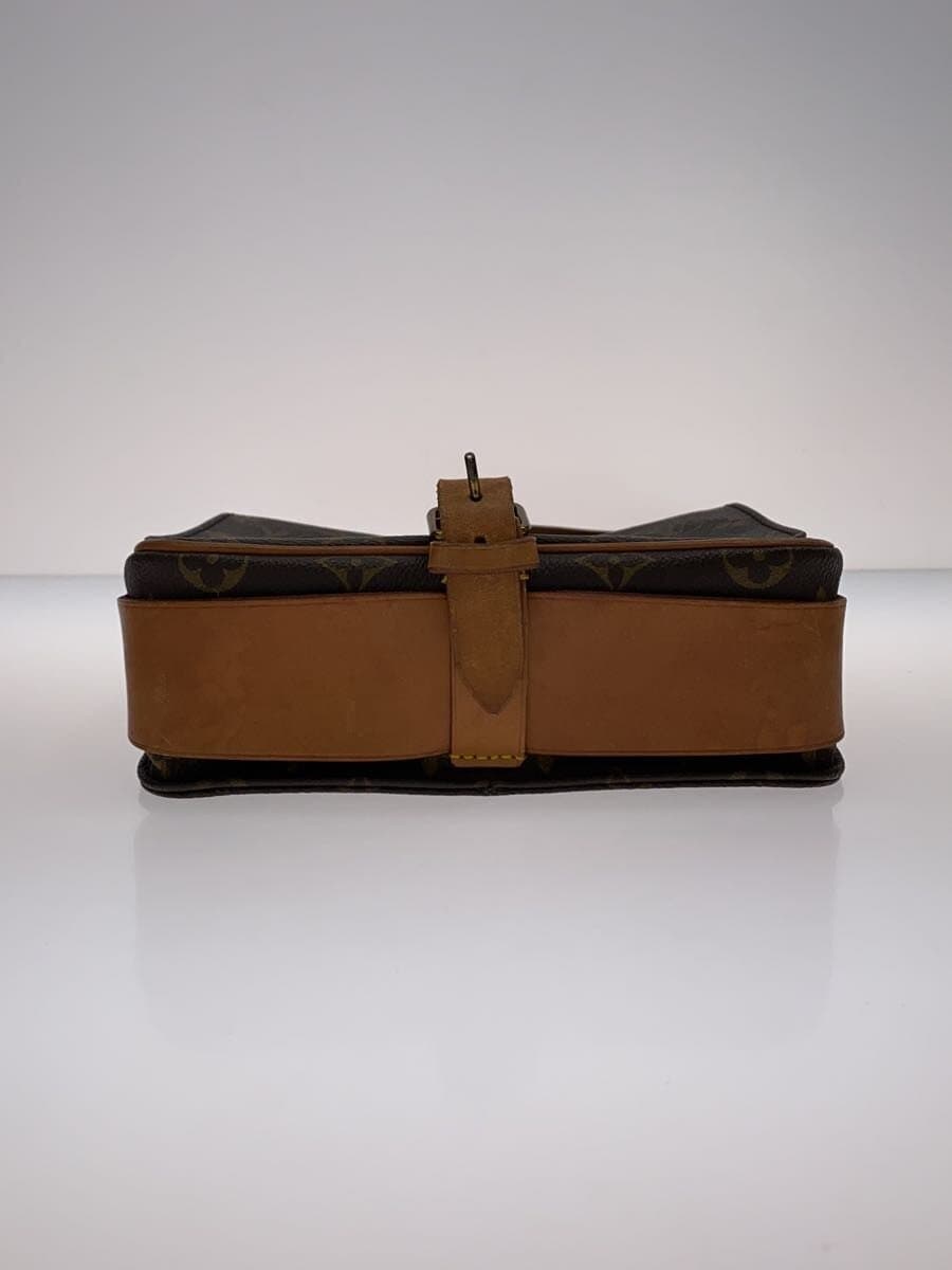 LOUIS VUITTON Cartouchiere MM_Monogram Canvas PVC BRW 4