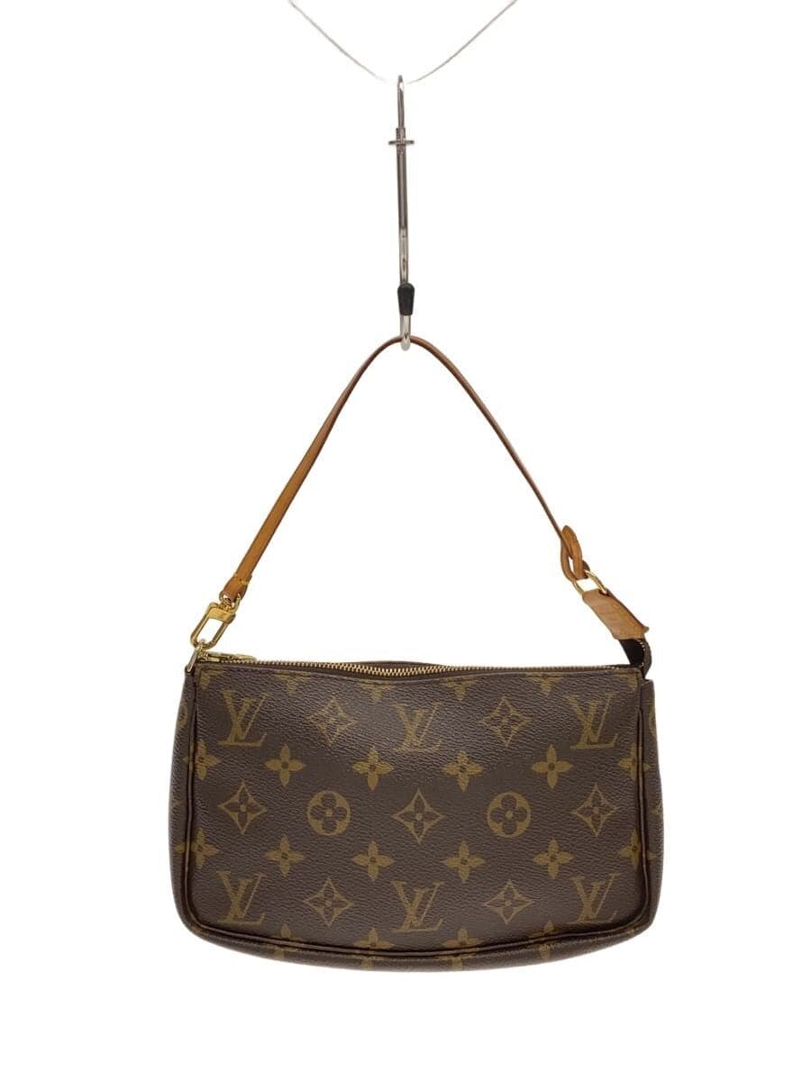 LOUIS VUITTON 1) Pochette Accessoires Monogram Canvas PVC BRW M51980