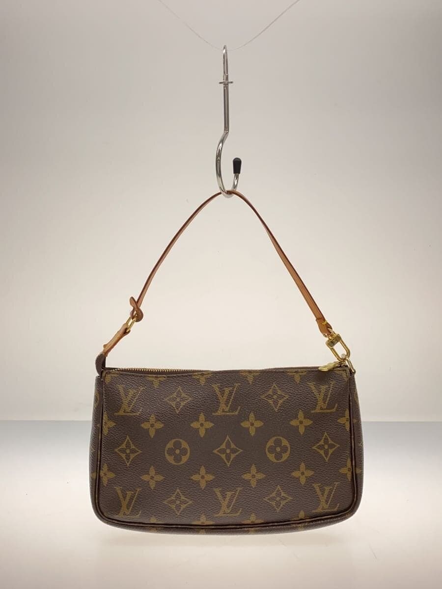 LOUIS VUITTON 1) Pochette Accessoires Monogram Canvas PVC BRW M51980 3