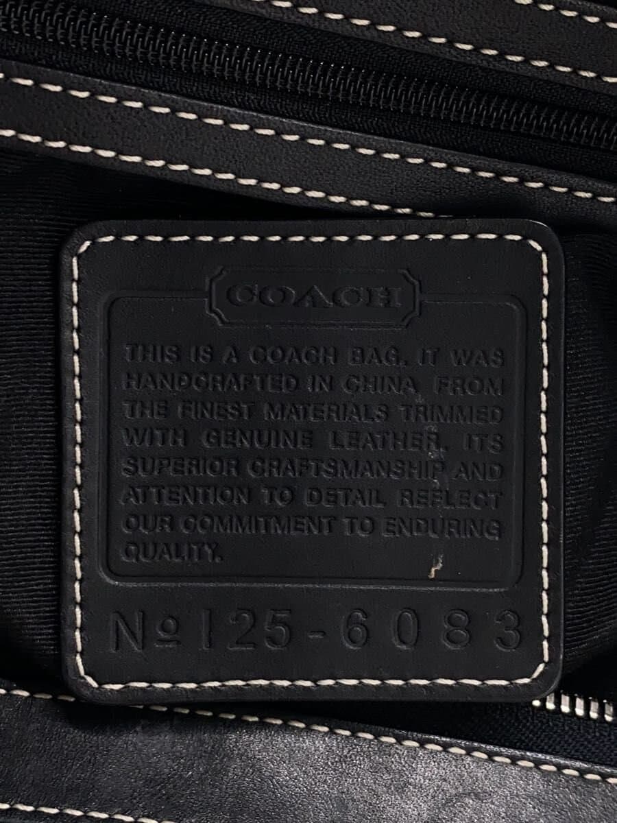 COACH Shoulder Bag BLK All Over Pattern 6083 5