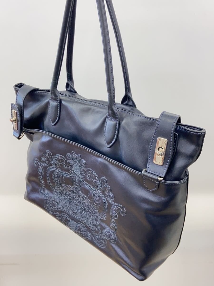 BARCOS × digmeout Designed by Ryuji Otani Tote Bag Leather BLK 2
