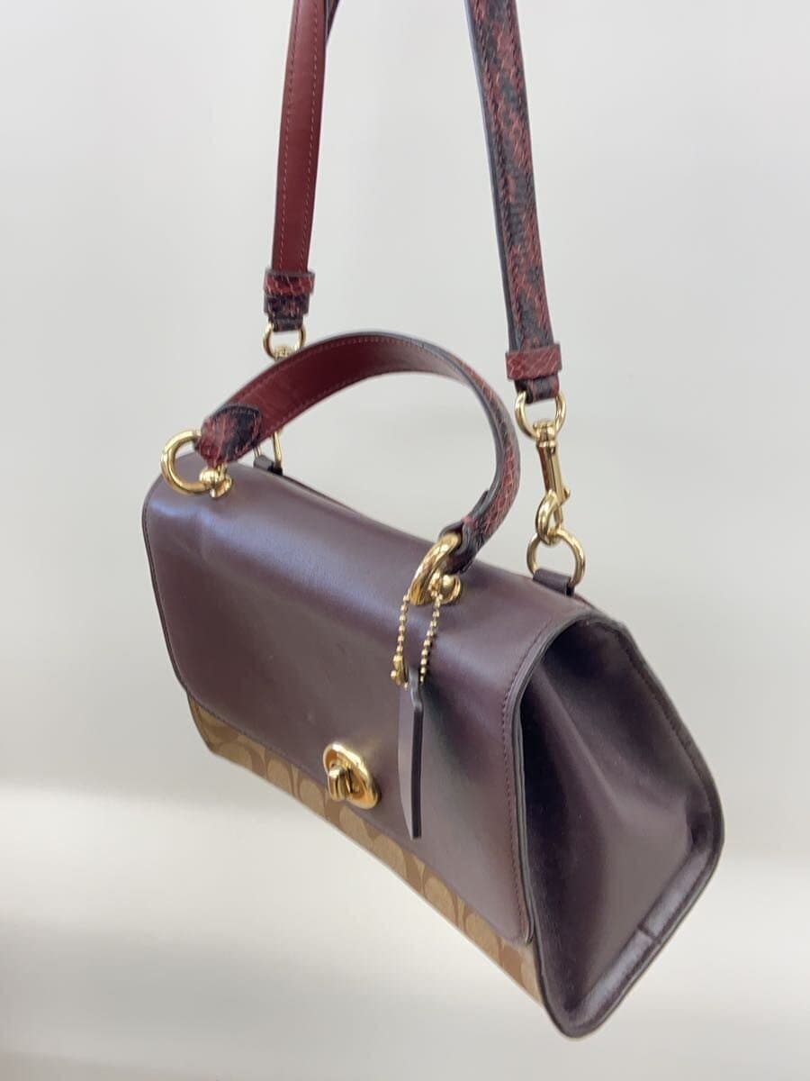 COACHTILLY Top-Handle Satchel Signature BRD All-Over Print F80230 2