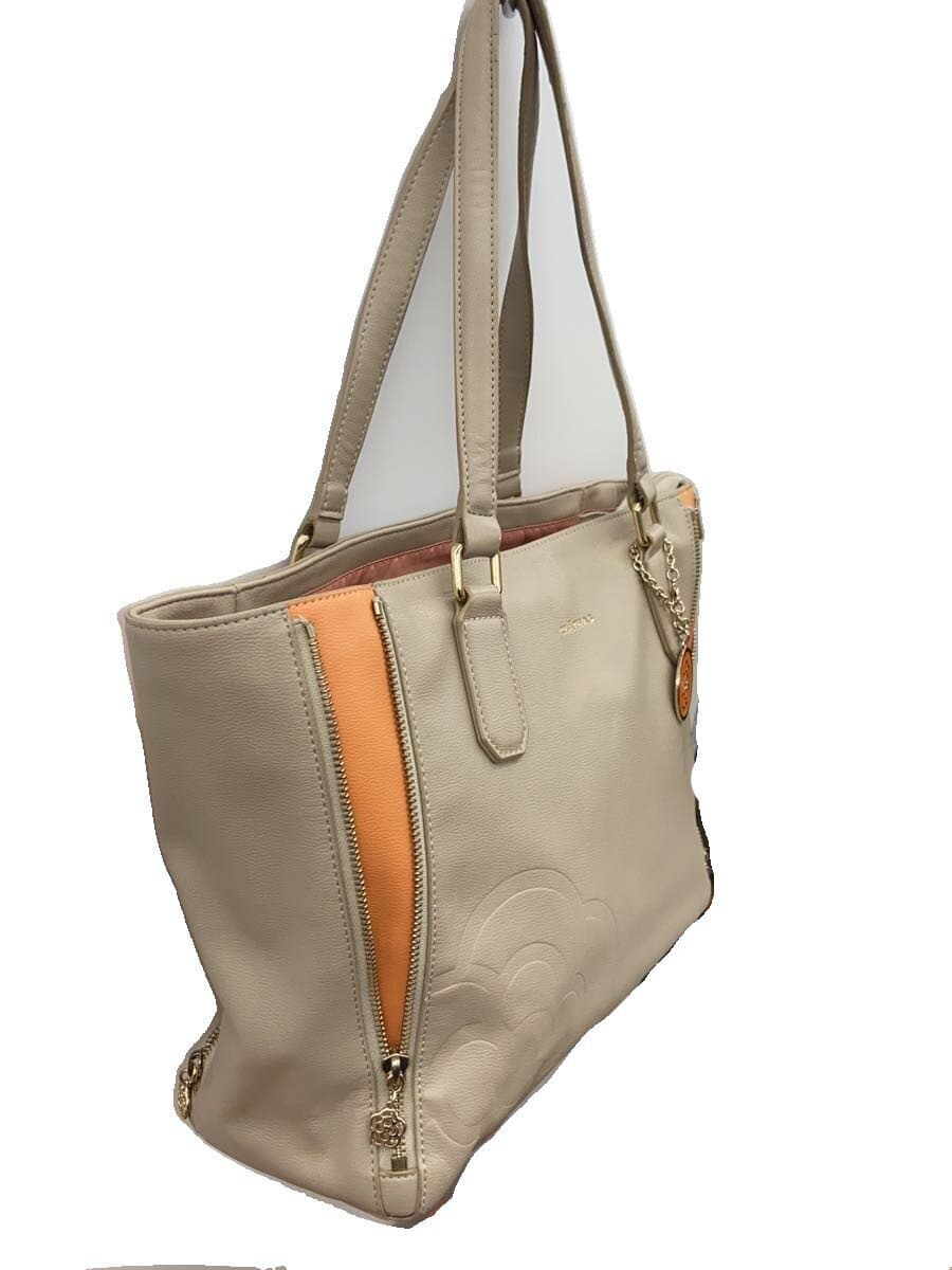 CLATHAS Handbag Faux Leather BEG 3