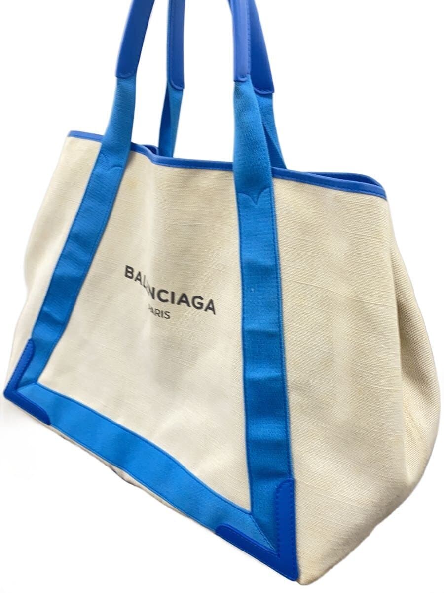 BALENCIAGANAVY CABAS Tote Bag Canvas CRM 339936 2