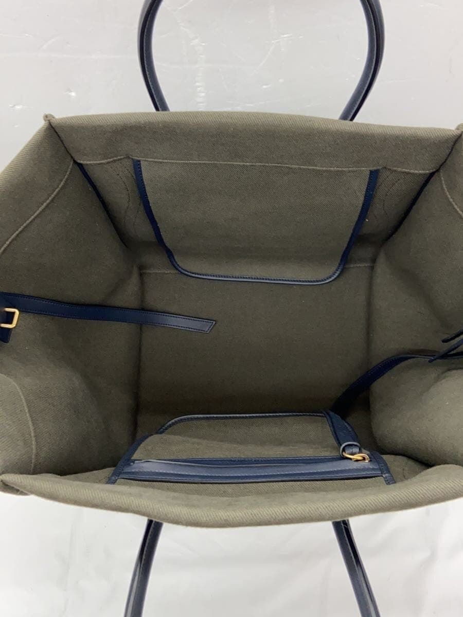 CELINE Luggage Phantom Medium Tote Canvas KHK Solid 4