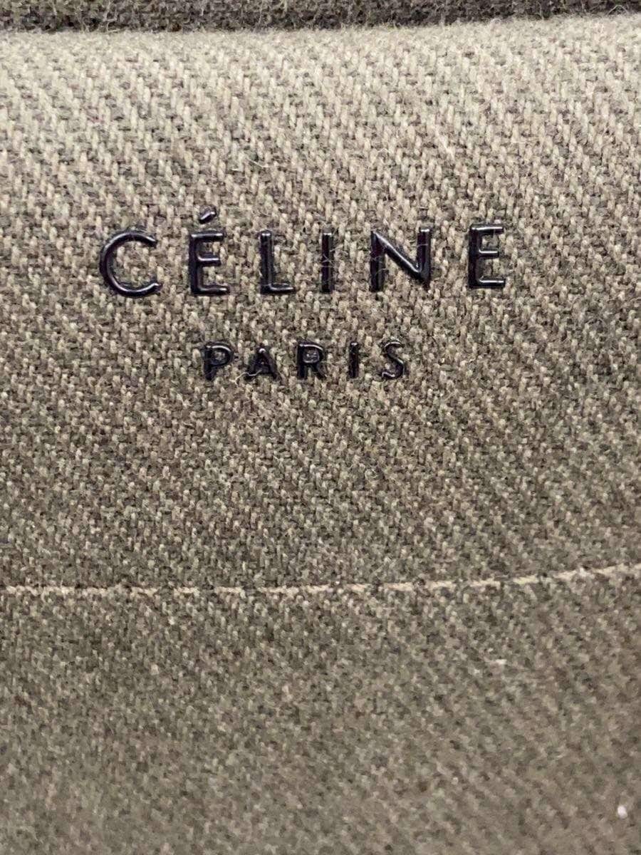 CELINE Luggage Phantom Medium Tote Canvas KHK Solid 5