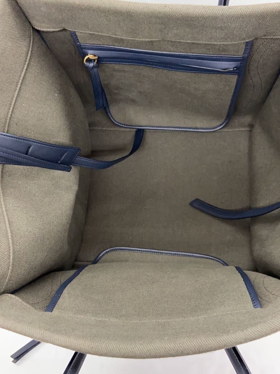 CELINE Luggage Phantom Medium Tote Canvas KHK Solid 6