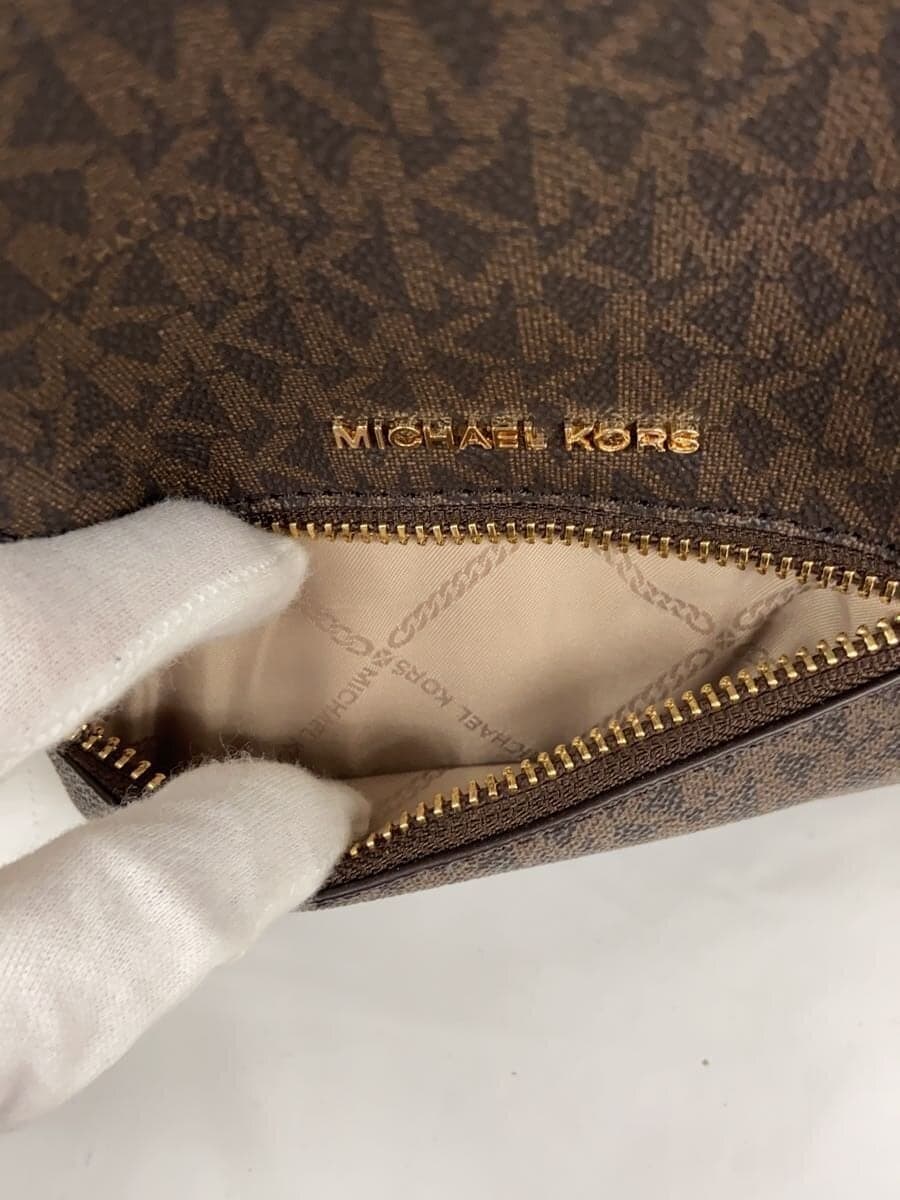 MICHAEL KORSRHEA ZIP XS MSGR BACKPACK PVC BRW All Over Pattern 30S7GEZB1V 6