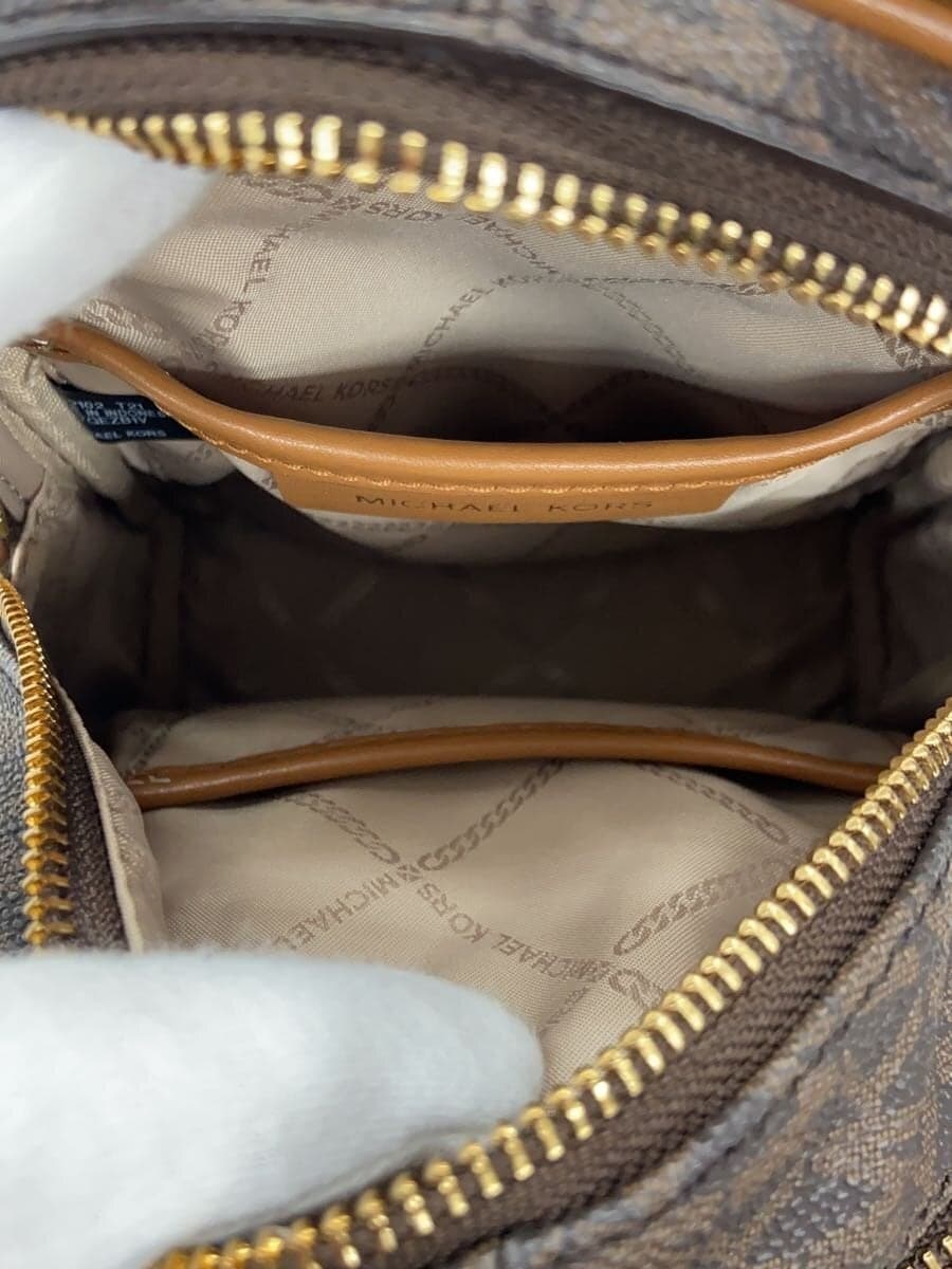 MICHAEL KORSRHEA ZIP XS MSGR BACKPACK PVC BRW All Over Pattern 30S7GEZB1V 7