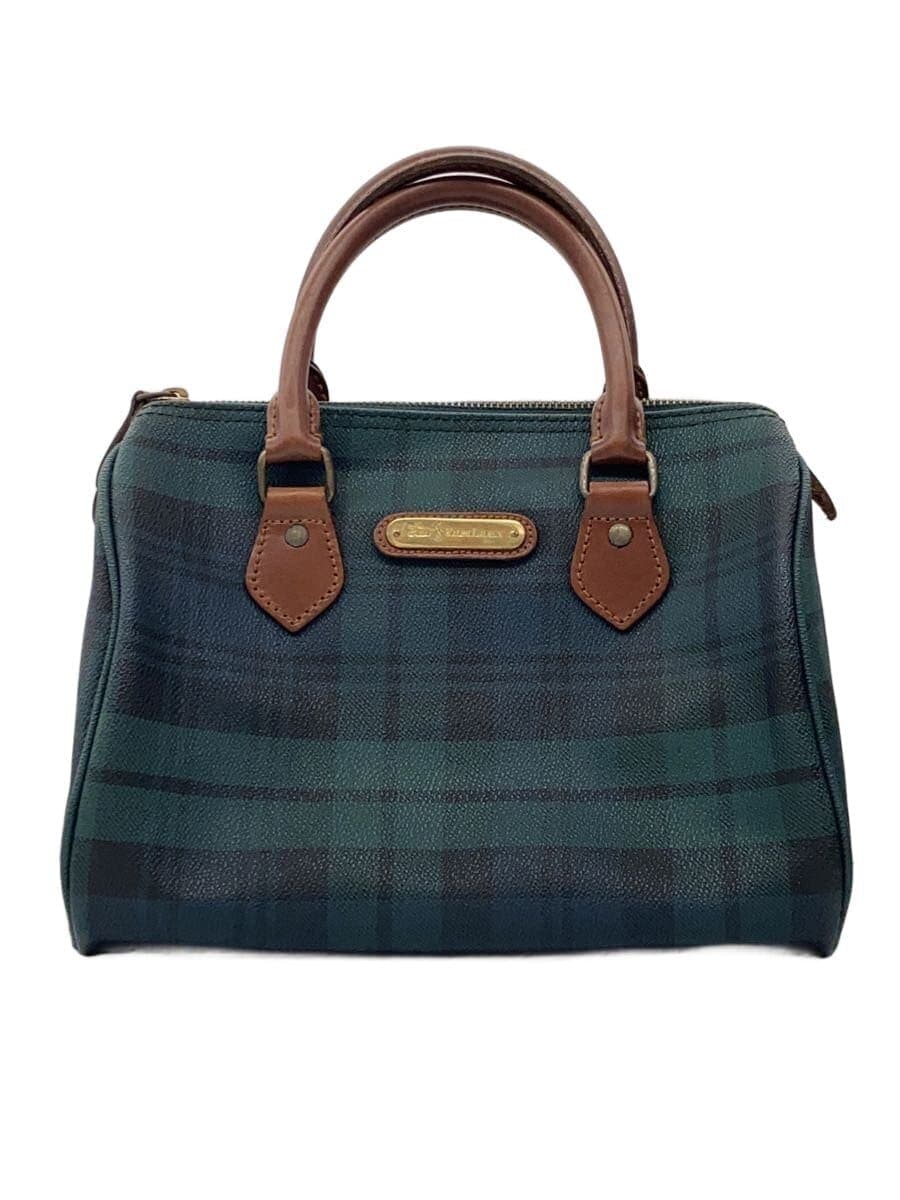 POLO RALPH LAUREN90s Black Watch Mini Boston Bag GRN Check