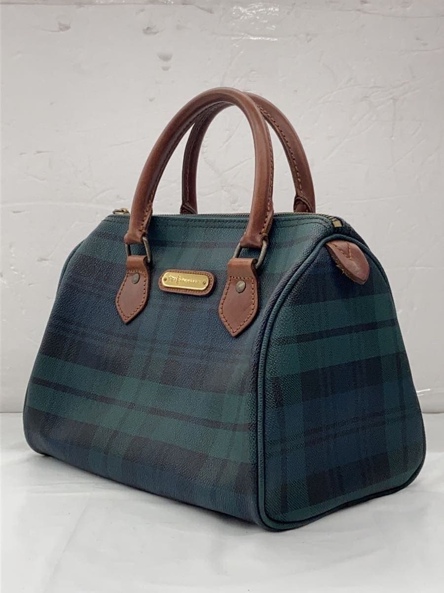 POLO RALPH LAUREN90s Black Watch Mini Boston Bag GRN Check 2