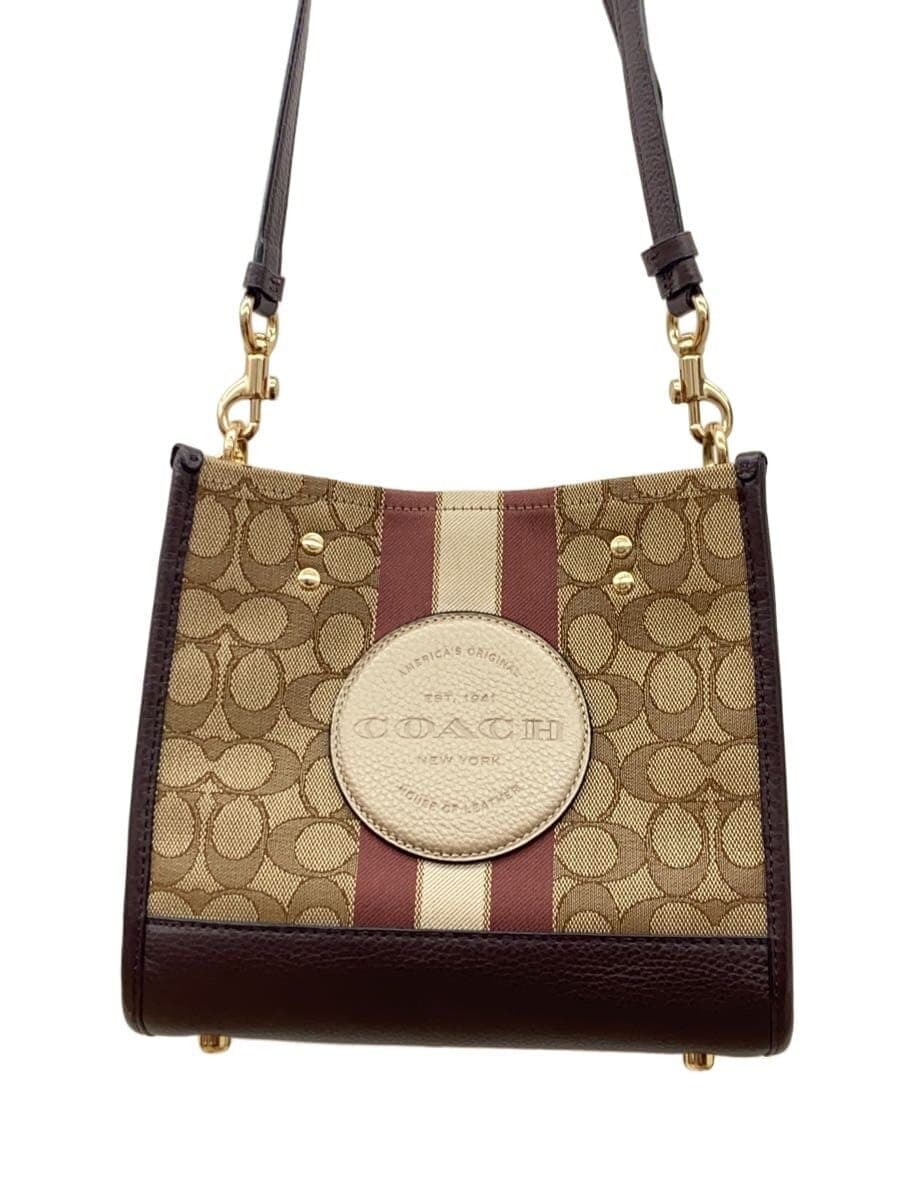 COACH Dempsey Tote 22_Signature_With Strap and COACH Patch Canvas BRD All Over