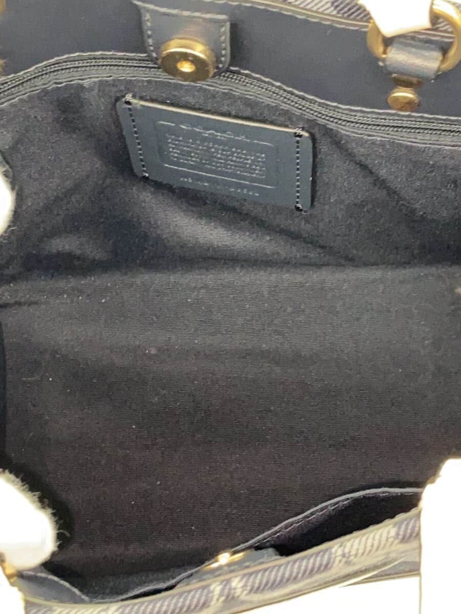 COACH Dempsey Tote Shoulder Bag Canvas NVY All Over Pattern C8582 6